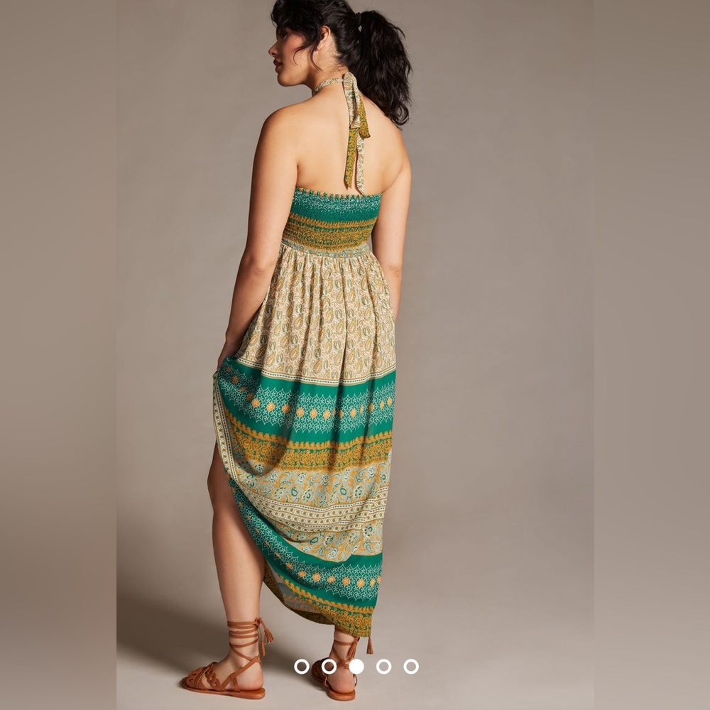 Anthropologie TINY Twist Halter Maxi Dress, Size XXSP. - Picture 5 of 11